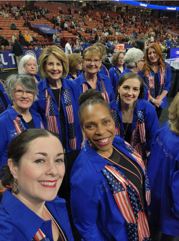 Vocal Matrix Chorus performing the National Anthem