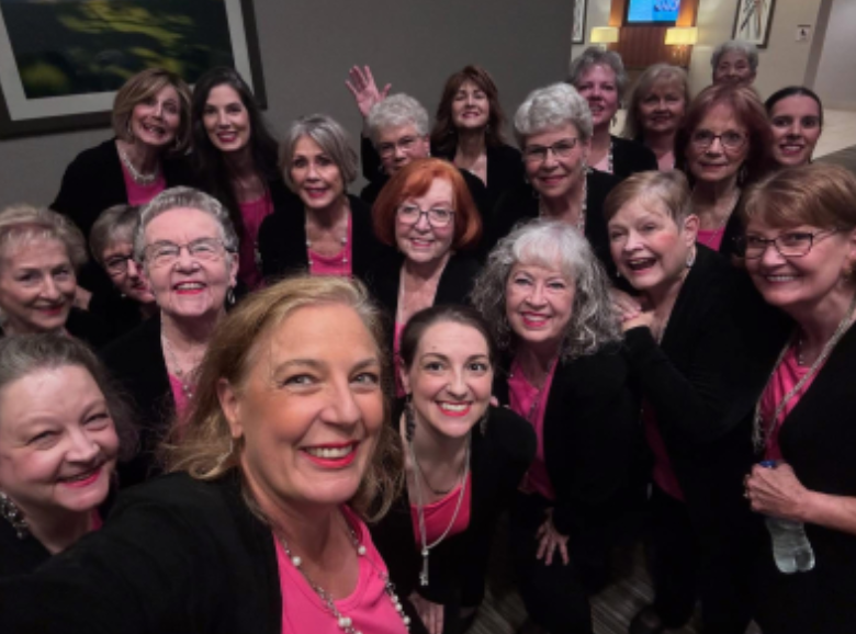 Vocal Matrix Chorus performing for P.E.O. International