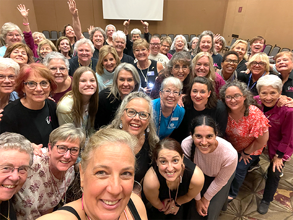 Vocal Matrix Chorus members gathered together