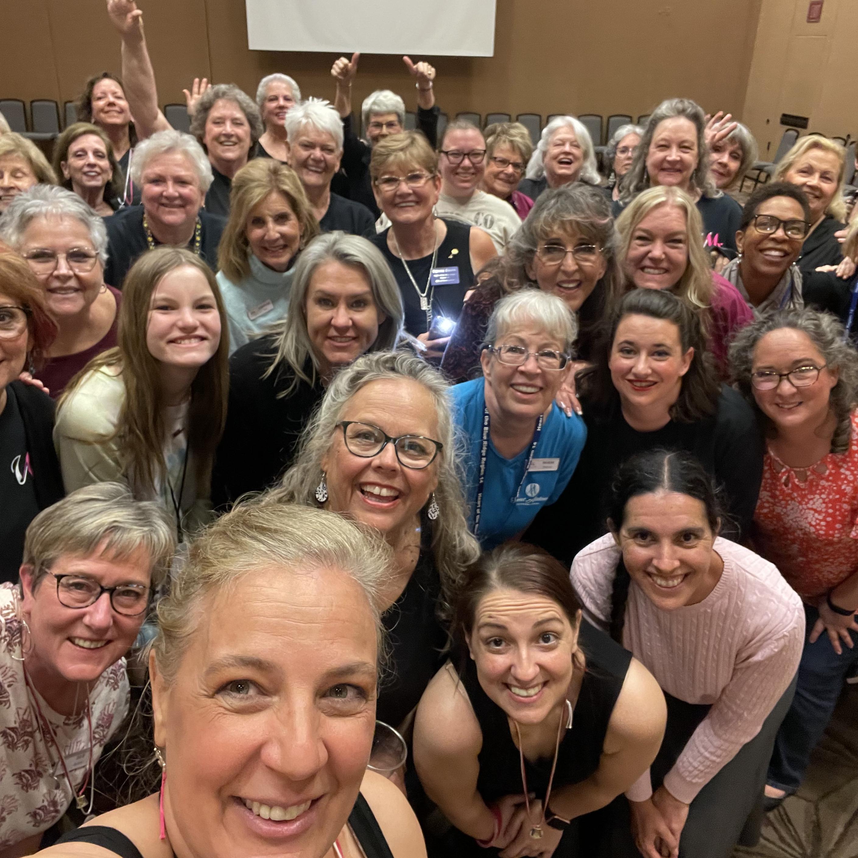 Vocal Matrix Chorus group selfie